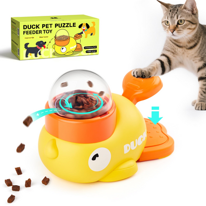 Duck Dog Puzzle Toy – Interactive Slow Feeder Treat Dispenser