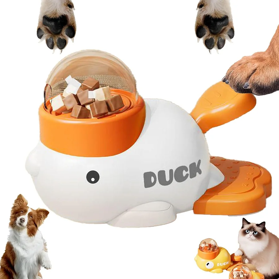 Duck Dog Puzzle Toy – Interactive Slow Feeder Treat Dispenser