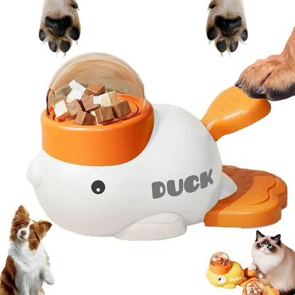Duck Dog Puzzle Toy – Interactive Slow Feeder Treat Dispenser